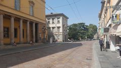 Las temperaturas extremas han vaciado las calles de ciudades tursticas como Parma
