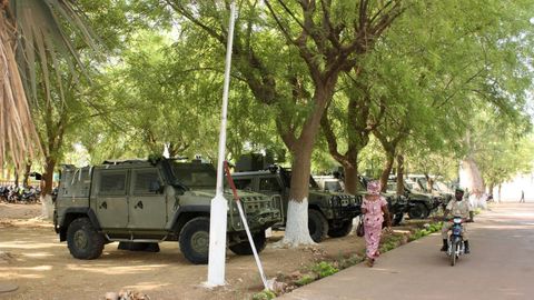 Blindados Lince de la misin militar espaola en Mali