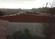 El viento arranc parte del tejado del pabelln del CEIP Figueiroa.