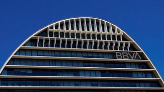 Imagen de la sede central del BBVA en Madrid