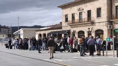 Colas en la intermodal de Ourense