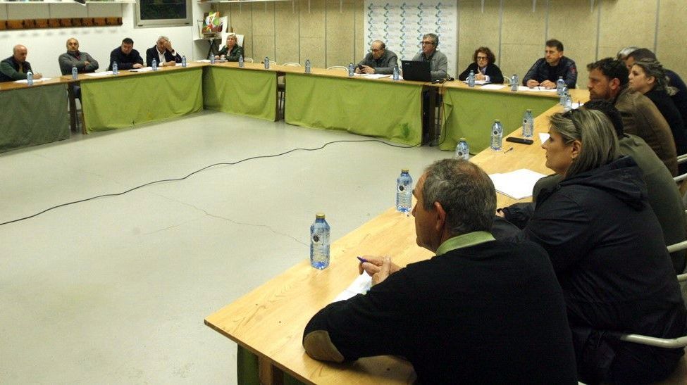 Un momento de la última reunión de la directiva del GDR Miño-Ulla