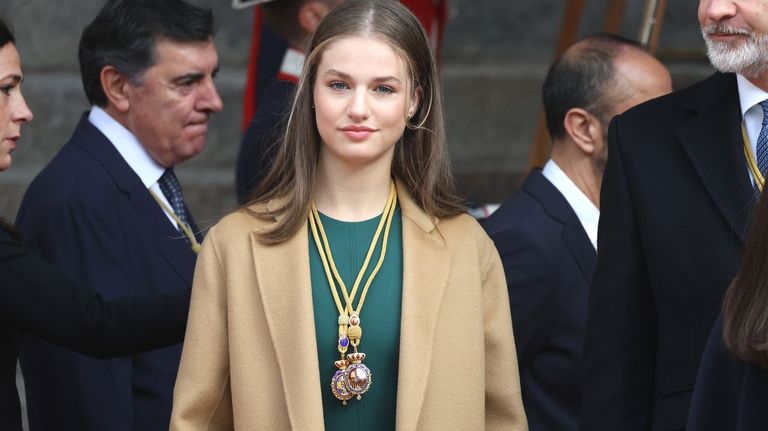 La princesa Leonor, en el acto solemne de apertura de la XV Legislatura