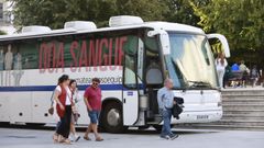 Los autobuses se han convertido en los puntos en los que se realizan ms donaciones