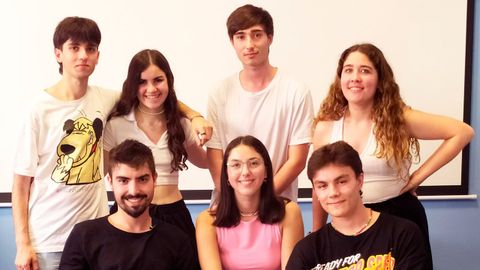 Grupo de alumnos de Lugo que fueron premiados por Netflix