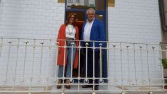 Lara Martnez y Ramn Avello, hoy, en la presentacin de la temporada de la Sociedad Filarmnica de Gijn