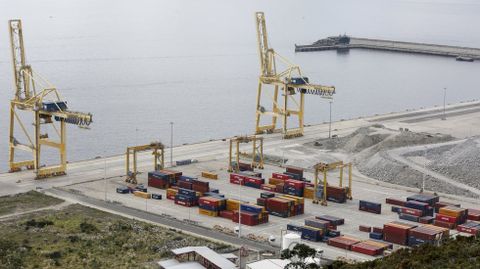 Imagen de archivo de la terminal de contenedores del puerto de Ferrol