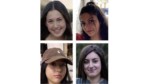 Las rehenes liberadas este sbado son (dee izquierda a derecha y de arriba a abajo) Naama Levy, de 20 aos, Daniella Gilboa, de 20; Liri Albag, de 19 aos; y Karina Ariev, de 20.