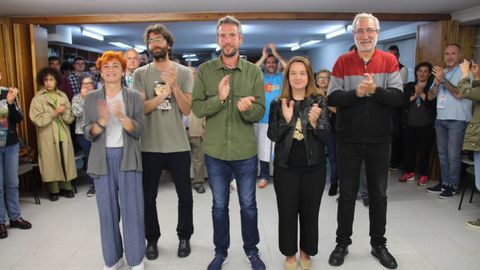 Rubén Arroxo celebra los resultados del BNG en Lugo