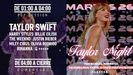 Dos de los carteles utilizados por el paso de Informtica para promocionar en las redes sociales sus fiestas temticas de Taylor Swift.