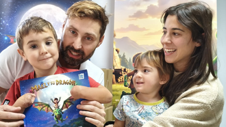Mael, que perdi� manos y pies a causa de una meningitis, junto a su familia