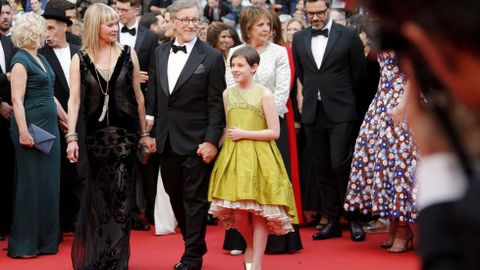 Spielberg, junto a su mujer, Kate Capshaw