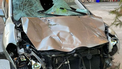 Imagen del automóvil que una patrulla de la Guardia Civil paró en la localidad de Seseña