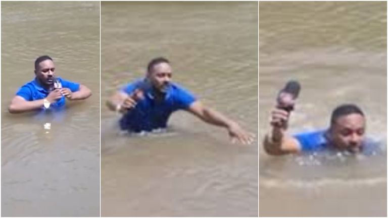 Un reportero brasileño encuentra el cuerpo de una niña muerta mientras graba en el río donde se la vio por última vez