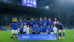 El once del Real Oviedo ante el Espanyol