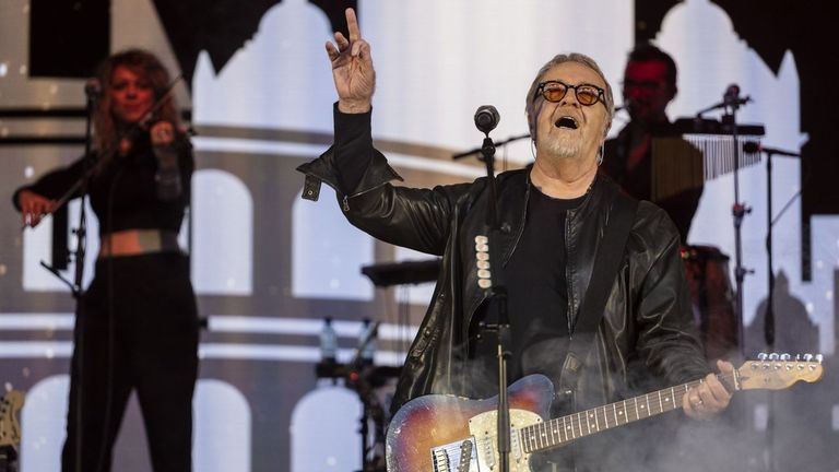 Umberto Tozzi durante un concierto en Berna celebrado en mayo de este año.