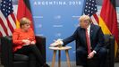 Trump definió ayer a Merkel como su «amiga», pese a la relación fría que han mantenido