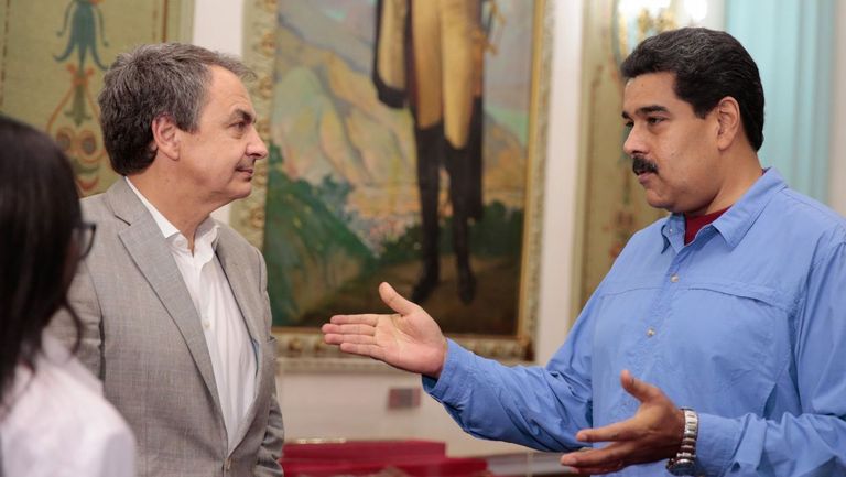 Zapatero y Maduro, en una reunión celebrada en el 2016