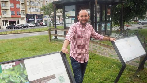 Alberto Rey, responsable da Oficina de Turismo de Padrón.