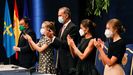 Barbón y la Familia Real, en la ceremonia de entrega de los Premios Princesa de Asturias