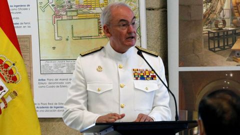 El almirante Teodoro Lpez Caldern, jefe del Estado Mayor de la Defensa (JEMAD)