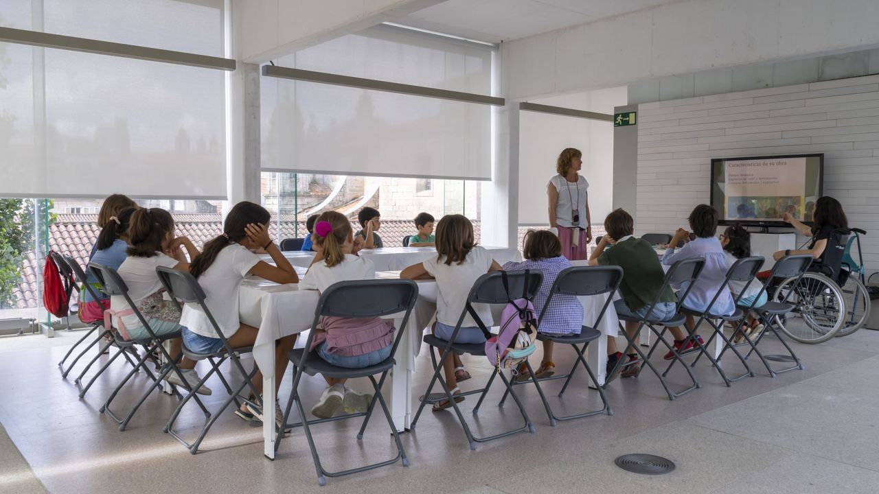 Imaxe de arquivo dun obradoiro infantil no Museo de Pontevedra