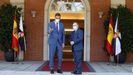 Pedro Snchez y el presidente de Ceuta, Juan Jess Vivas, este mircoles en el palacio de la Moncloa