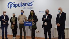 Elena Candia y diputados y senadores del PP de Lugo lamentaron la ausencia de inversiones en autovías