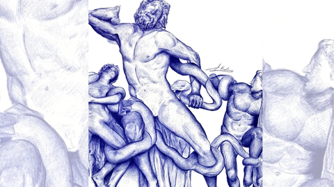Una de las obras de Aaron Mart�nez
