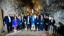 Representación del Real Oviedo en la ofrenda floral a la Santina de Covadonga