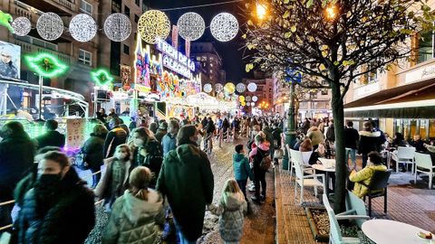 Ambiente navideño en la ciudad de Vigo