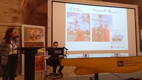 Jornadas sobre exploración marítima celebradas por Exploraterra en la fundación Exponav, en Ferrol