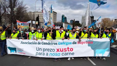 El campo gallego reclama en Madrid precios dignos y servicios públicos para el rural