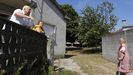 Jos, Elena y Herminda, vecinos de Portelia, en Saiar, cuentan cmo vivieron el incendio forestal del Xiabre