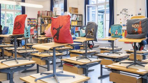 En Suiza los alumnos han regresado hoy a clase, pero manteniendo estrictas normas