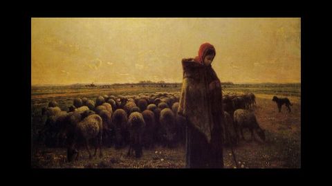 Una pastora con su rebao (1863). Jean-Franois Millet. Museo de Orsay (Pars)
