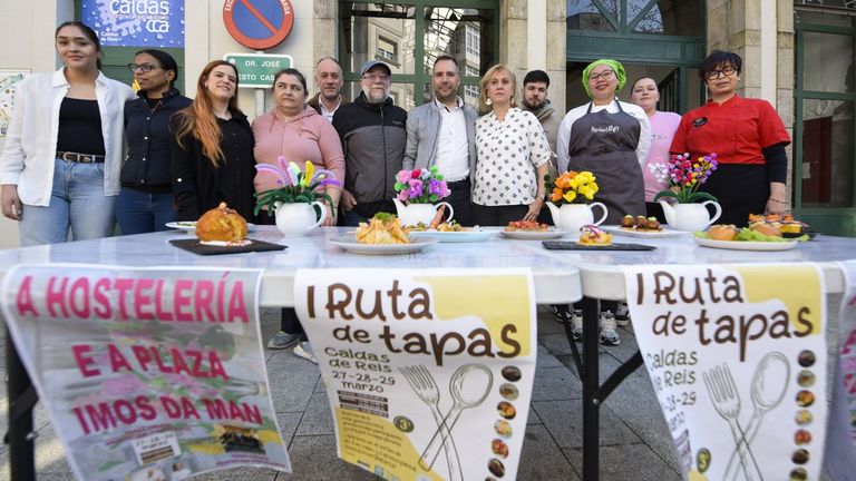 Diez locales de hostelería participan en la primera ruta de tapas de Caldas