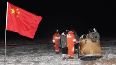 La sonda china Chang'e 5 aterriz  en la provincia septentrional de Mongolia Interior