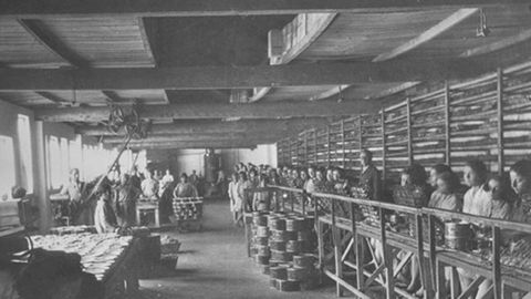 Conservera La Fama en Cedeira, en 1929 que despus se convirti en campo de concentracin donde se hacinaron ms de 700 presos