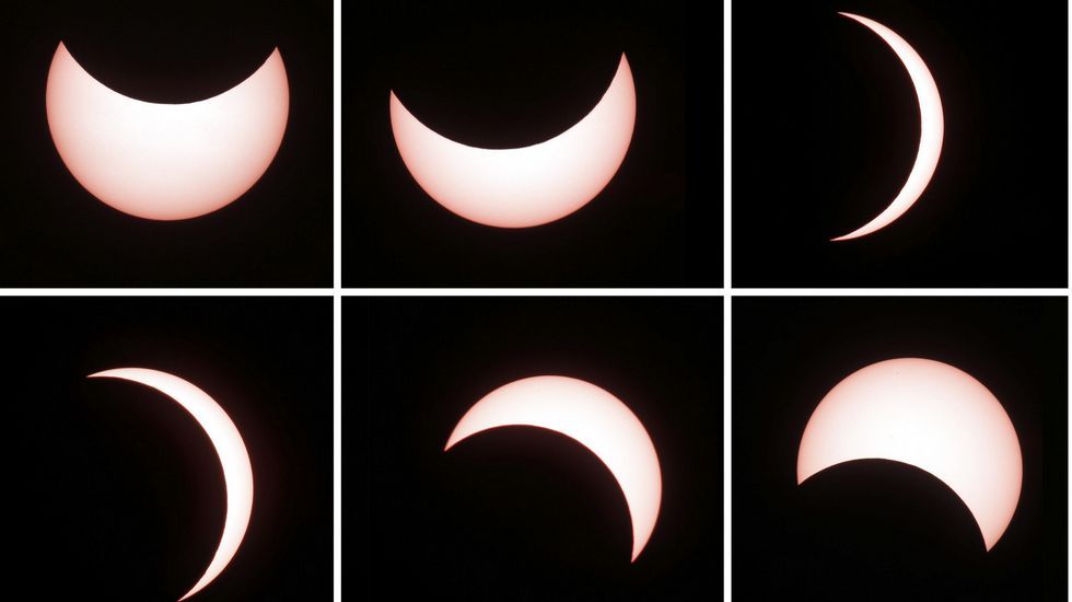 As se vio el eclipse desde Yakarta, en Indonesia