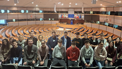 Visita de los alumnos del IES Francisco Aguiar al Parlamento Europeo.