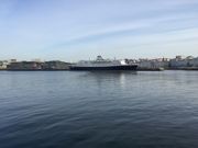 El �MV Azores, en el puerto coru��s