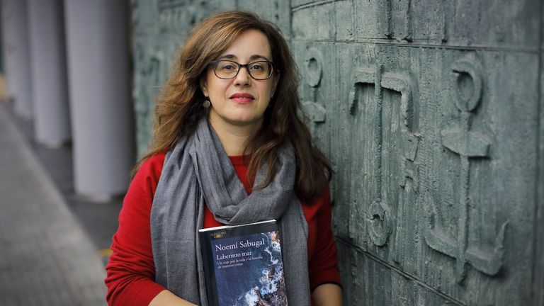 Noemí Sabugal presentó la semana pasada en Galicia «Laberinto mar»