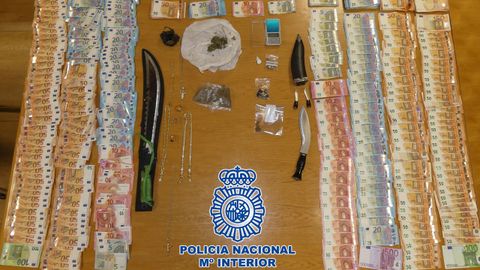 La Policía incautó 65.000 euros en efectivo y 3.000 dosis de cocaína