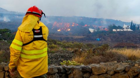 Incendios provocados por la erupción del volcán en La Palma
