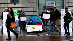 Acampada protesta en Vigo