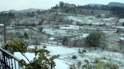 Nieve en Santianes de Pravia