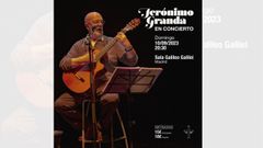 Cartel del concierto de Jerónimo Granda