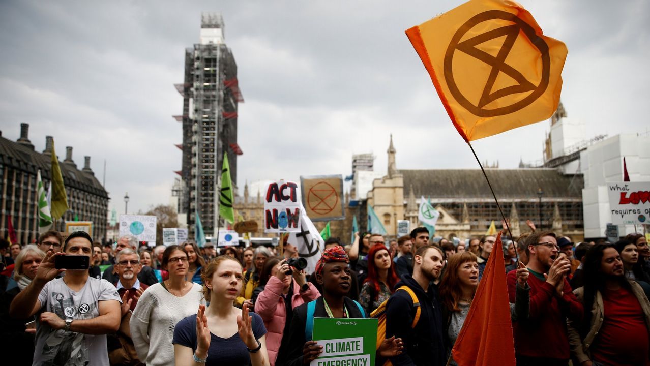 Encuentran restos de residuos en el ocano ms profundo.Extinction Rebellion. Este movimiento social naci en octubre del 2018 para influir en las decisiones del gobierno britnico en materia de medio ambiente. La ltima movilizacin se produjo el pasado domingo en Londres, coincidiendo con la celebracin del Da de la Madre