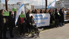 Protesta de procuradores y abogados del turno de oficio en A Coruña